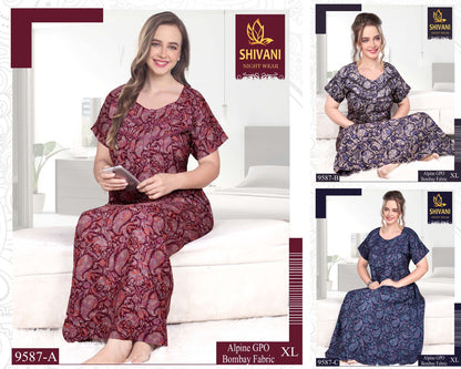 Alpine Gpo Shivani Alpine Night Gowns Wholesale Price