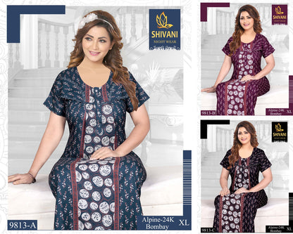 Alpine Gpo Shivani Alpine Night Gowns Wholesale Price