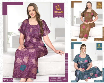 Alpine Gpo Shivani Alpine Night Gowns Wholesale Price