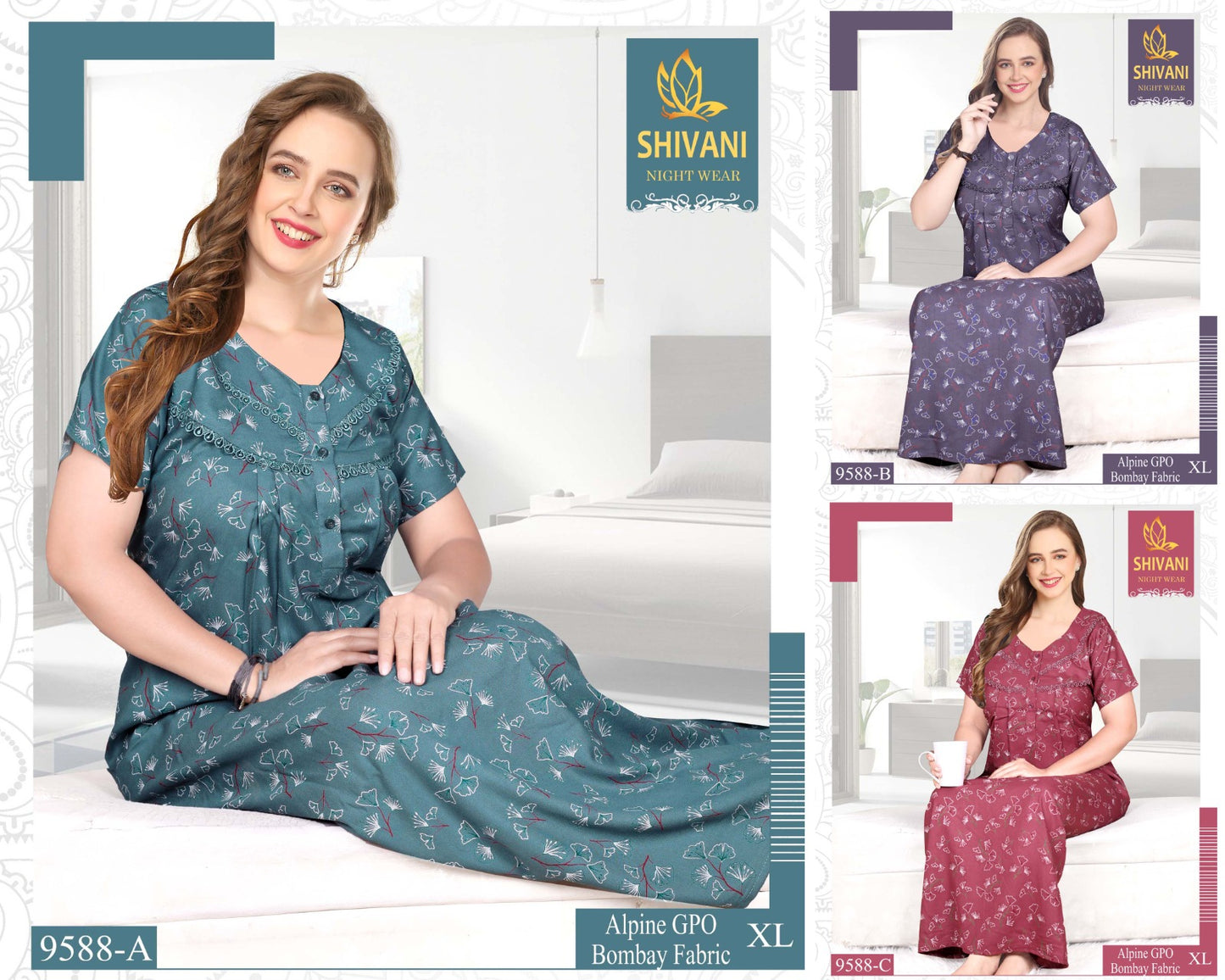 Alpine Gpo Shivani Alpine Night Gowns Wholesale Price