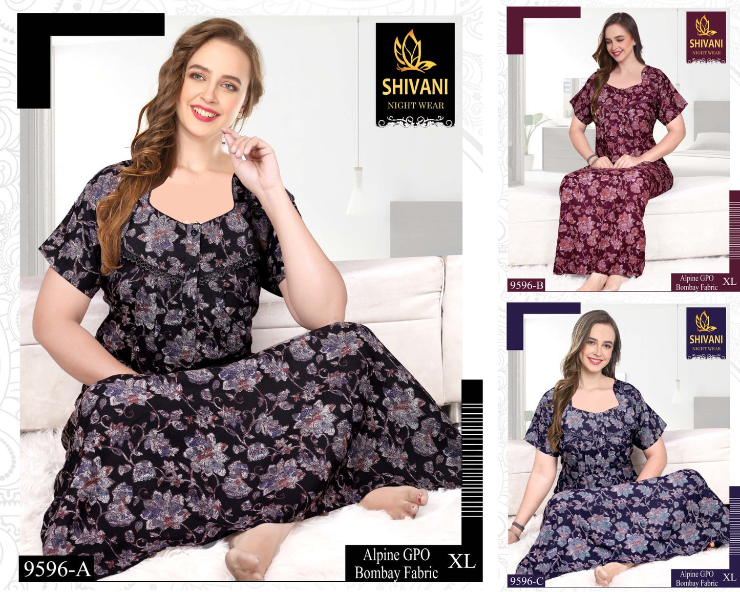 Alpine Gpo Shivani Alpine Night Gowns Wholesale Price