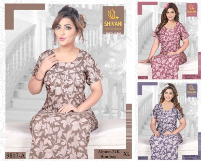 Alpine Gpo Shivani Alpine Night Gowns Wholesale Price