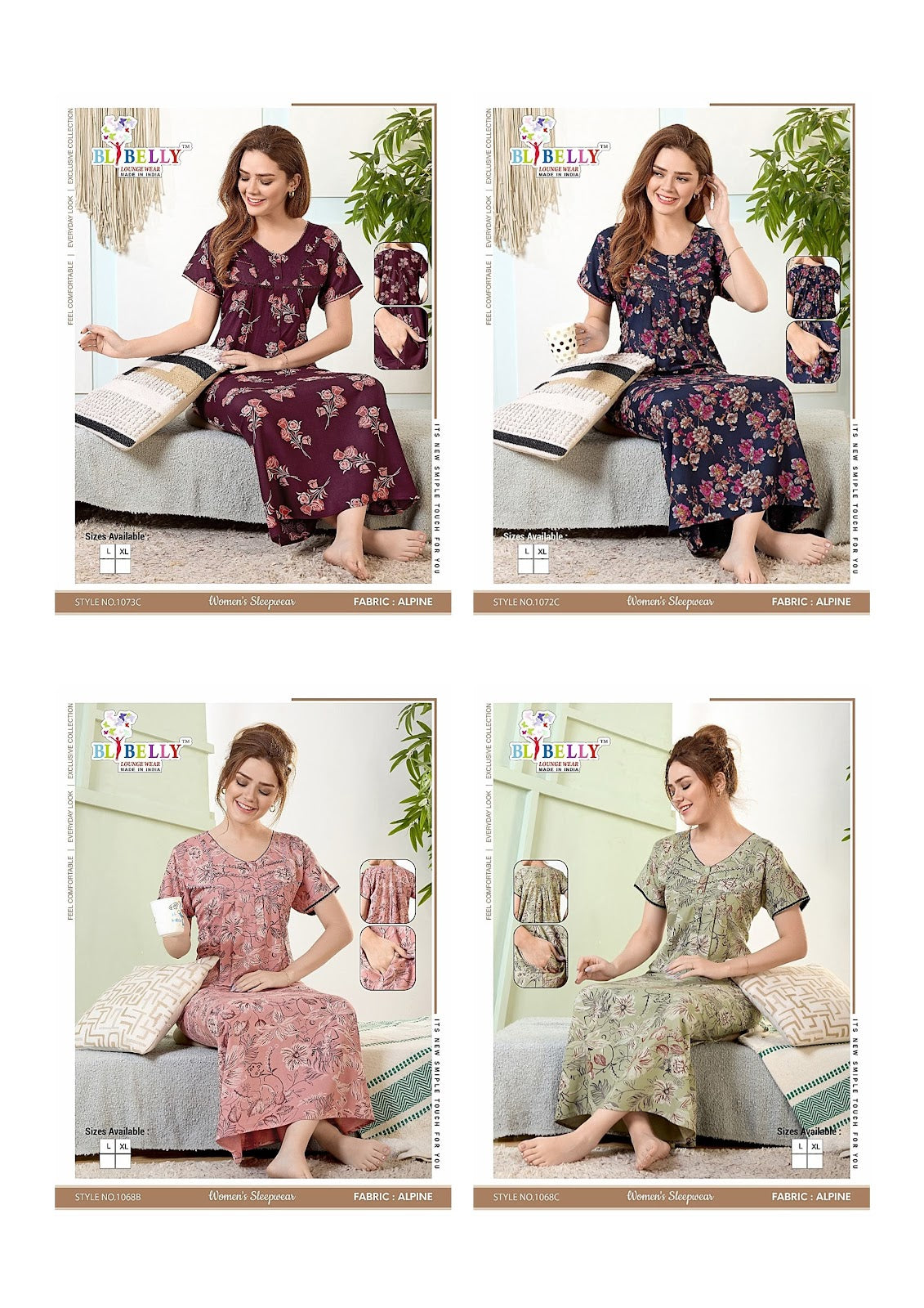 Alpine Lace Belly Alpine Night Gowns Wholesaler India