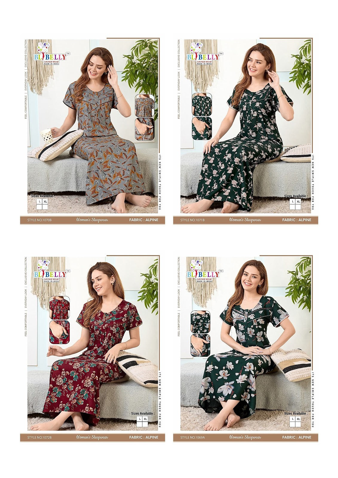 Alpine Lace Belly Alpine Night Gowns Wholesaler India