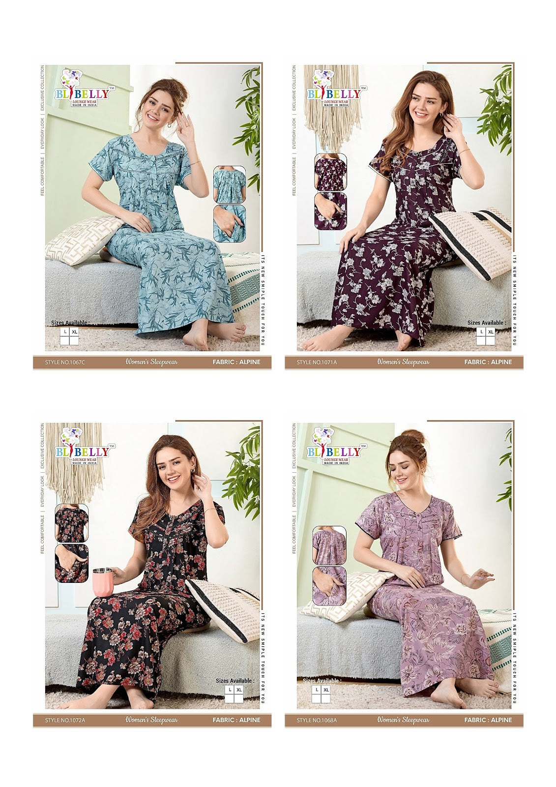 Alpine Lace Belly Alpine Night Gowns Wholesaler India