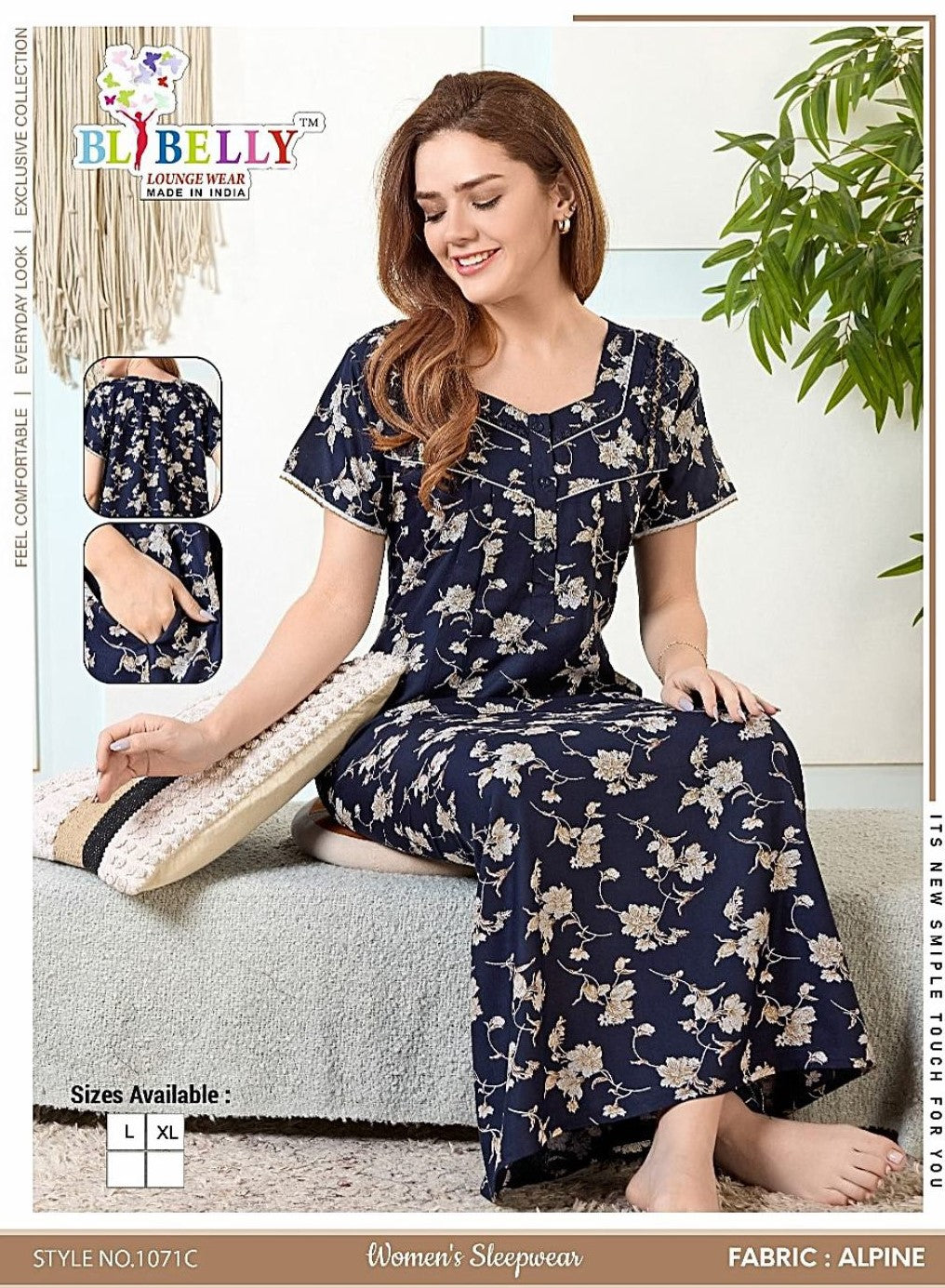 Alpine Lace Belly Alpine Night Gowns Wholesaler India