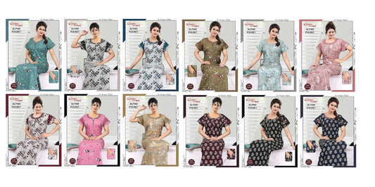 Alpine Pocket 010425 Ruchee Fashion Night Gowns Exporter Gujarat