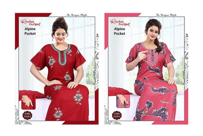 Alpine Pocket 010825 Ruchee Fashion Night Gowns Wholesale Price