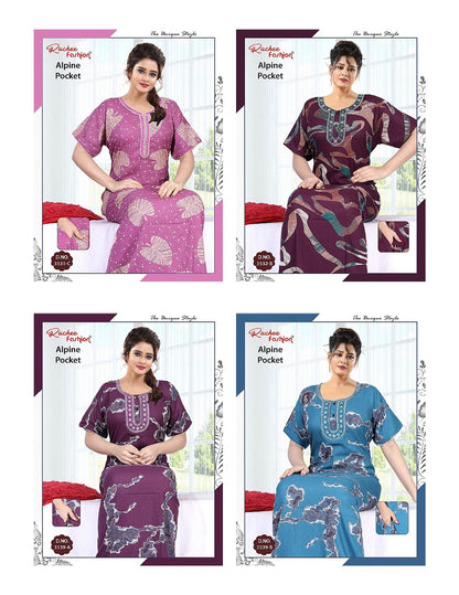 Alpine Pocket 010825 Ruchee Fashion Night Gowns Wholesale Price