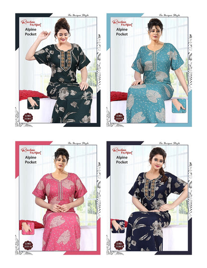 Alpine Pocket 010825 Ruchee Fashion Night Gowns Wholesale Price