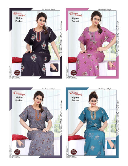 Alpine Pocket 010825 Ruchee Fashion Night Gowns Wholesale Price