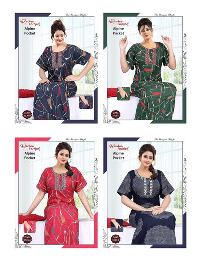 Alpine Pocket 010825 Ruchee Fashion Night Gowns Wholesale Price