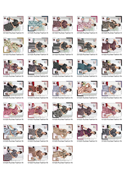 Alpine Pocket 031025 Ruchee Fashion Night Gowns Exporter Ahmedabad