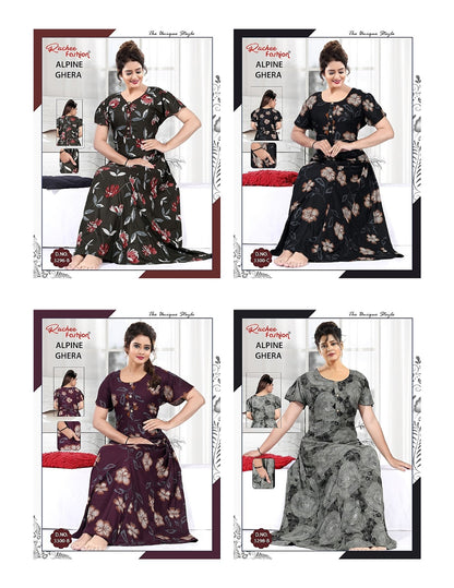 Alpine Pocket 0607 Ruchee Fashion Night Gowns Supplier Gujarat