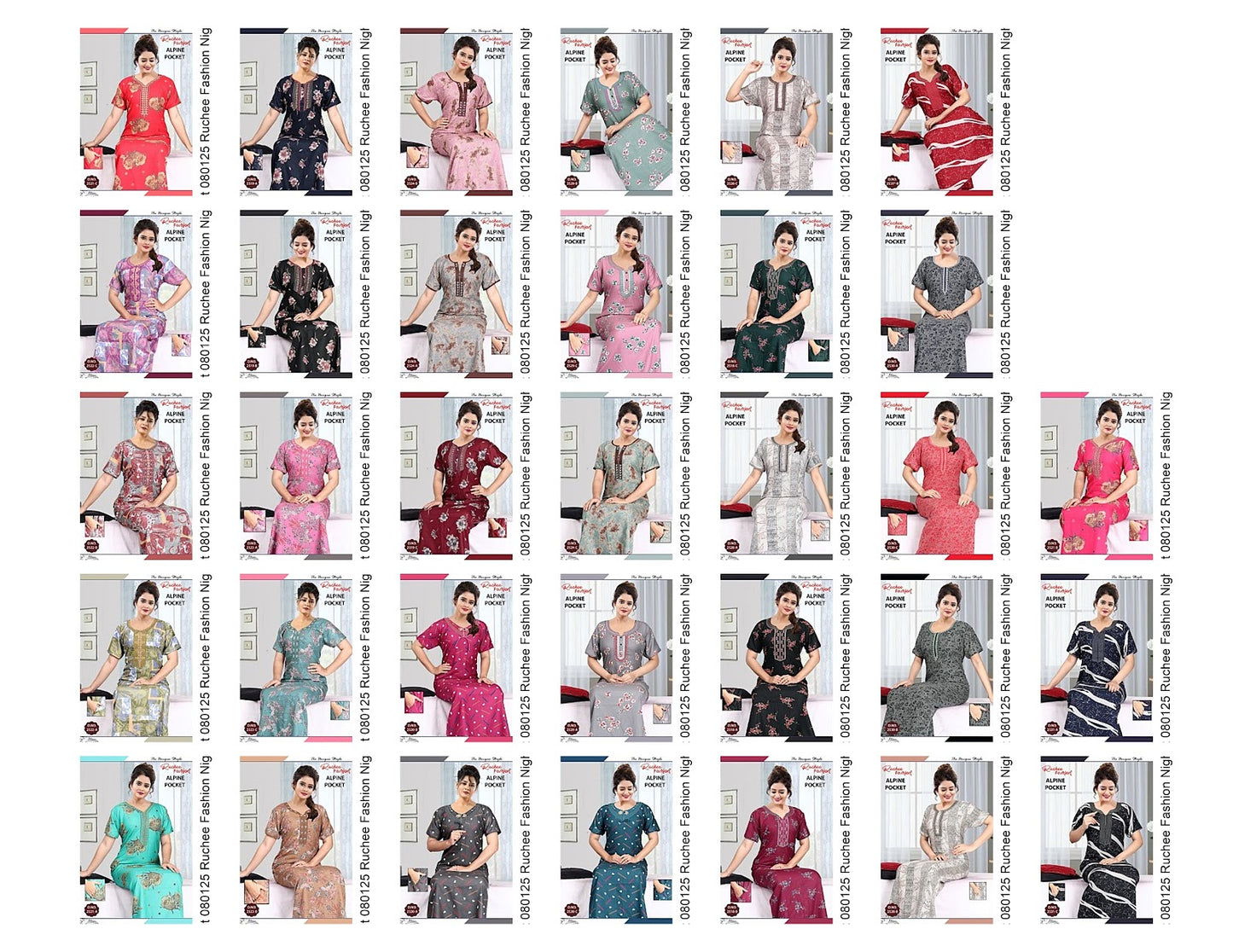 Alpine Pocket 080125 Ruchee Fashion Night Gowns Wholesale