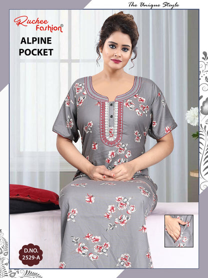 Alpine Pocket 080125 Ruchee Fashion Night Gowns Wholesale