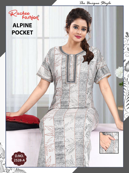 Alpine Pocket 080125 Ruchee Fashion Night Gowns Wholesale