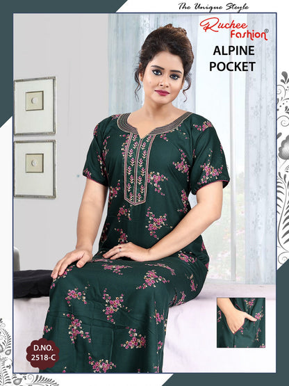 Alpine Pocket 080125 Ruchee Fashion Night Gowns Wholesale