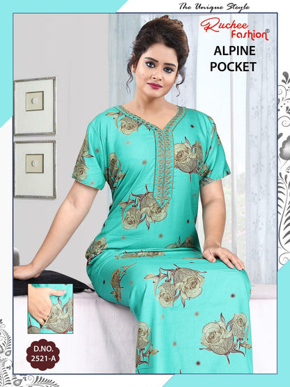 Alpine Pocket 080125 Ruchee Fashion Night Gowns Wholesale