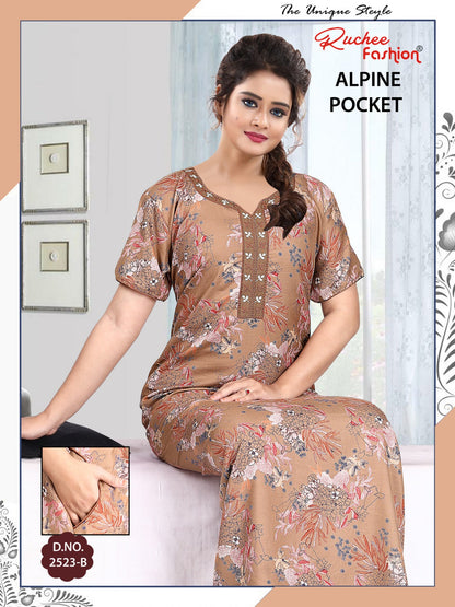 Alpine Pocket 080125 Ruchee Fashion Night Gowns Wholesale