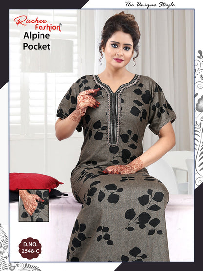 Alpine Pocket 100325 Ruchee Fashion Night Gowns Supplier Ahmedabad