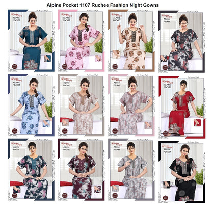 Alpine Pocket 1107 Ruchee Fashion Night Gowns Wholesale