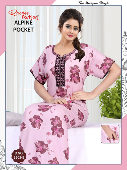 Alpine Pocket 1107 Ruchee Fashion Night Gowns Wholesale