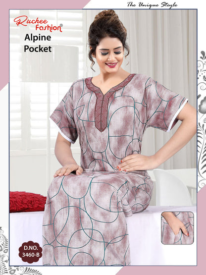 Alpine Pocket 1107 Ruchee Fashion Night Gowns Wholesale