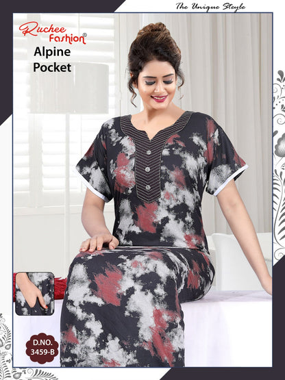 Alpine Pocket 1107 Ruchee Fashion Night Gowns Wholesale