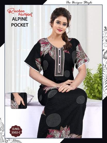 Alpine Pocket 1107 Ruchee Fashion Night Gowns Wholesale