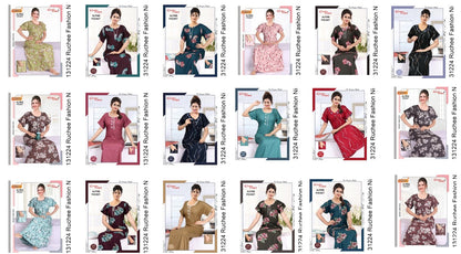 Alpine Pocket 131224 Ruchee Fashion Night Gowns Manufacturer Gujarat