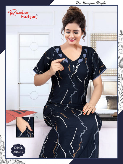 Alpine Pocket 131224 Ruchee Fashion Night Gowns Manufacturer Gujarat