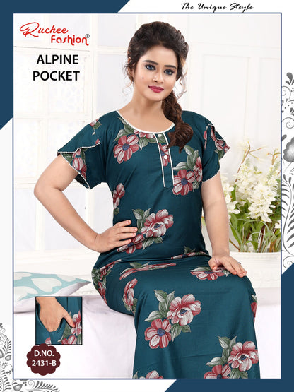 Alpine Pocket 131224 Ruchee Fashion Night Gowns Manufacturer Gujarat