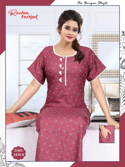Alpine Pocket 131224 Ruchee Fashion Night Gowns Manufacturer Gujarat