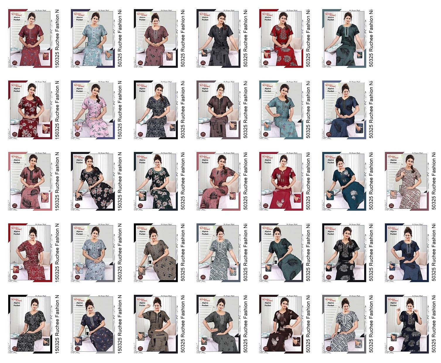 Alpine Pocket 150325 Ruchee Fashion Night Gowns Supplier