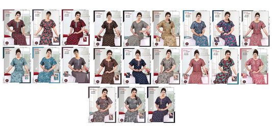 Alpine Pocket 2703 Ruchee Fashion Night Gowns Exporter Gujarat