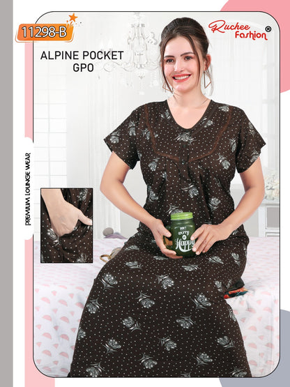 Alpine Pocket Gpo Ruchee Fashion Night Gowns Manufacturer Ahmedabad