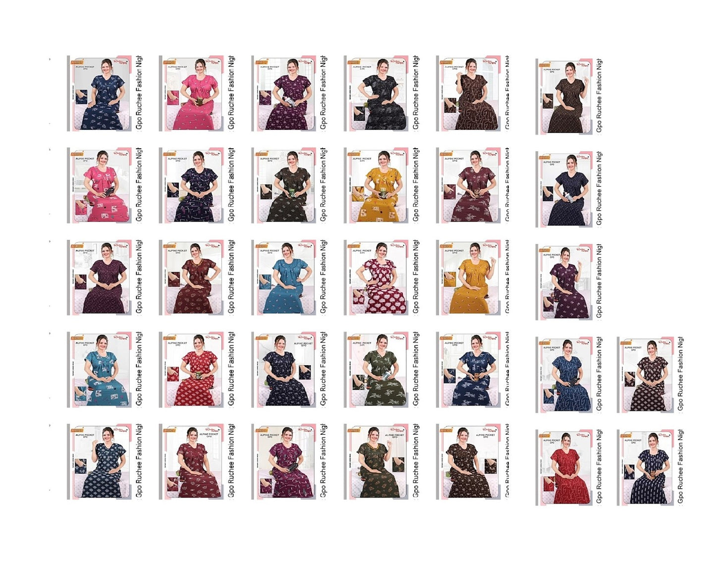 Alpine Pocket Gpo Ruchee Fashion Night Gowns Manufacturer Ahmedabad