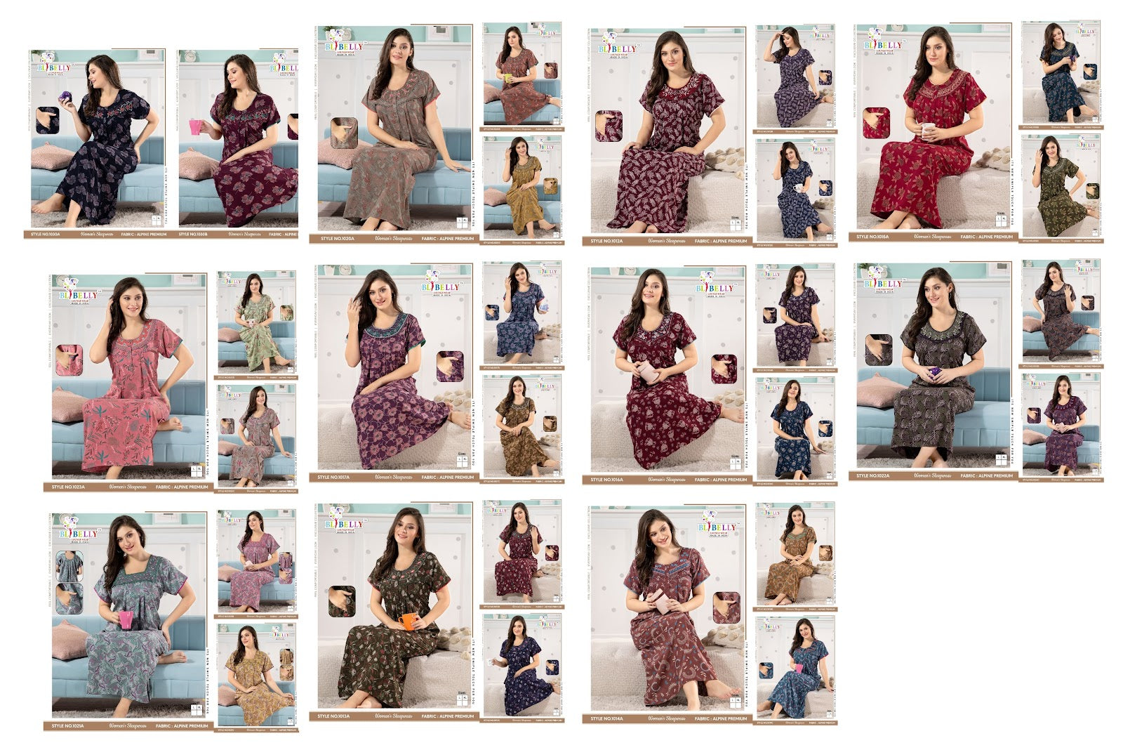 Alpine Premium 231224 Belly Night Gowns Exporter