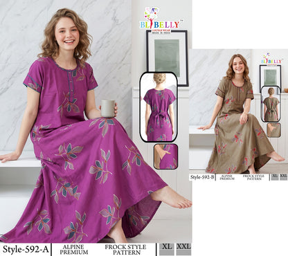 Alpine Premium 2908 Belly Night Gowns Exporter Gujarat