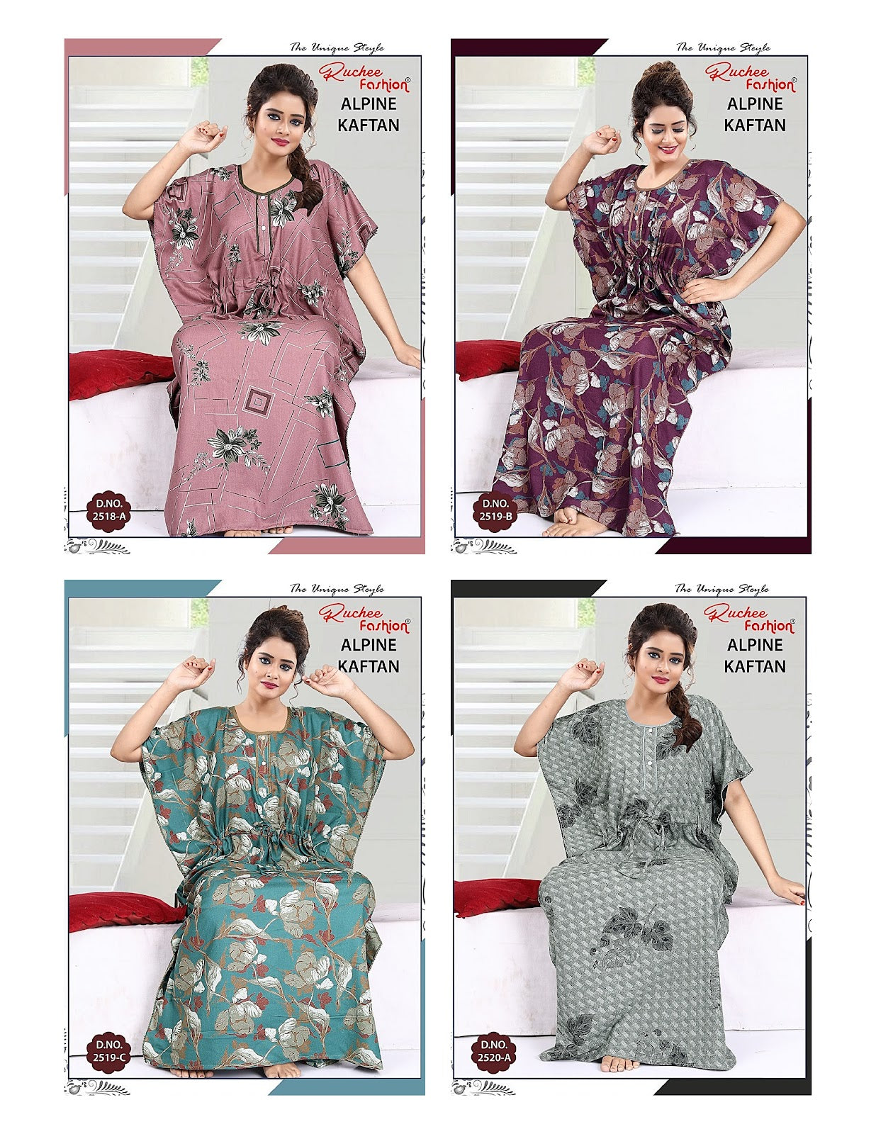 Alpine Ruchee Fashion Kaftan Nighty Supplier India