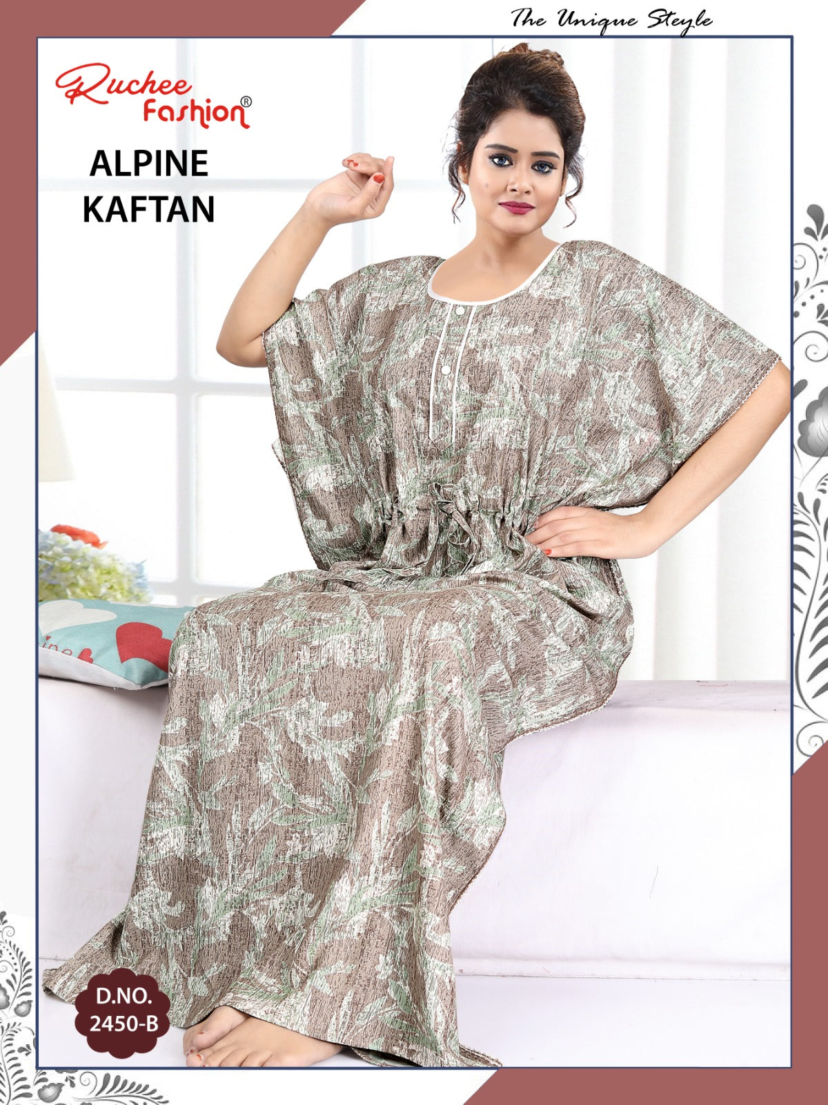 Alpine Ruchee Fashion Kaftan Nighty Supplier India
