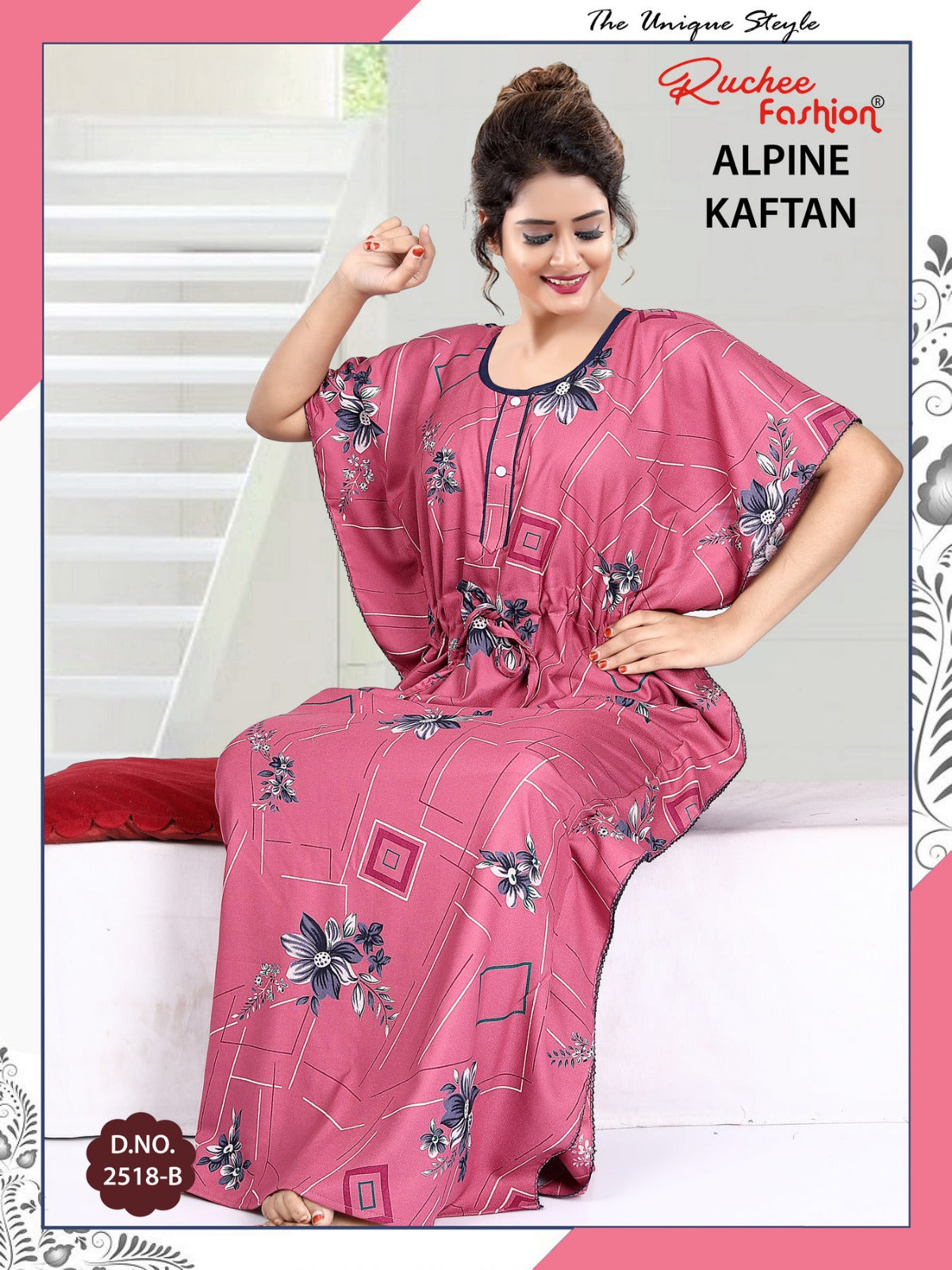 Alpine Ruchee Fashion Kaftan Nighty Supplier India