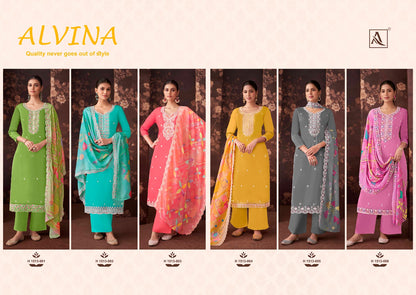 Alvina Alok Zam Cotton Karachi Salwar Suits Exporter