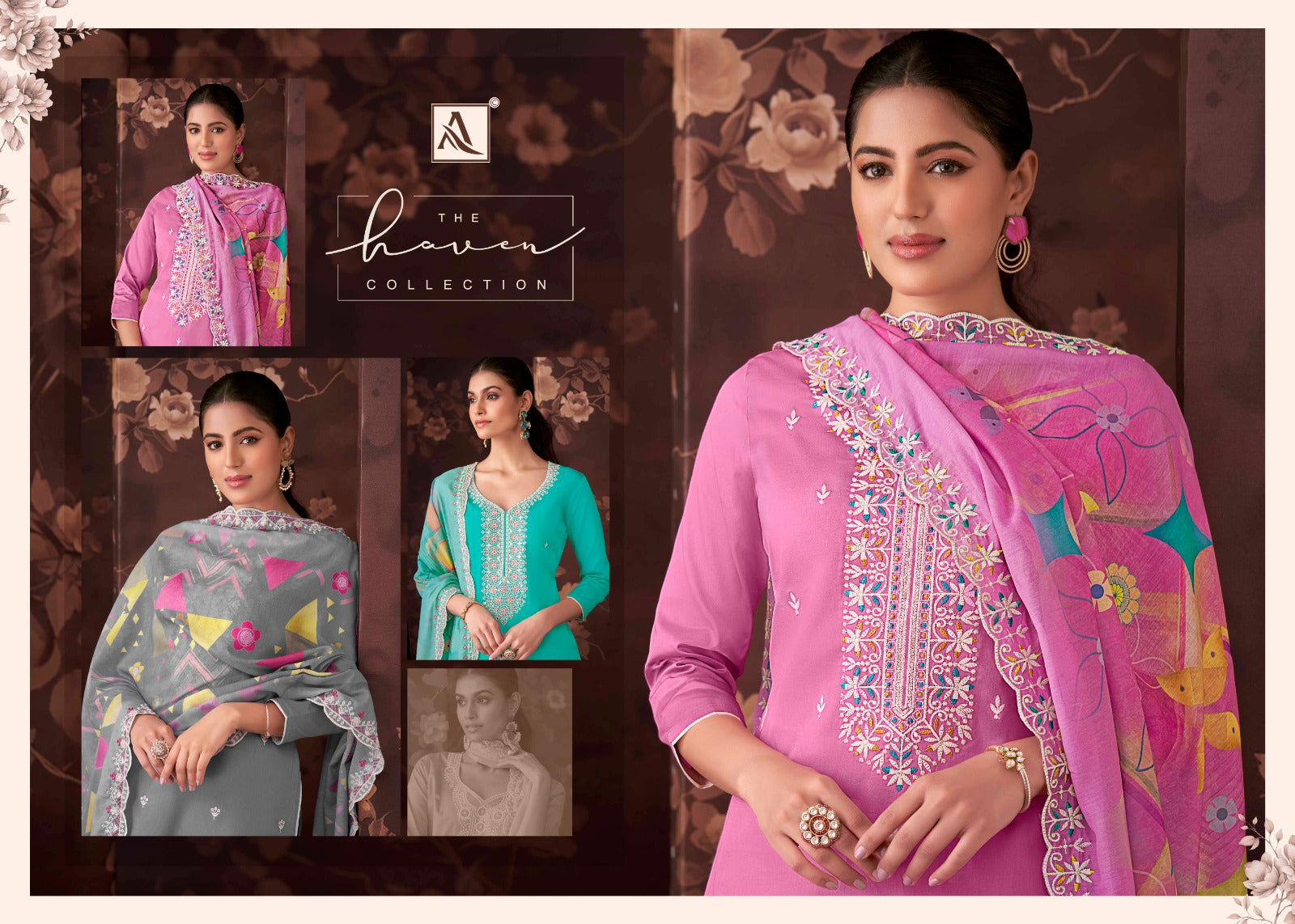 Alvina Alok Zam Cotton Karachi Salwar Suits Exporter
