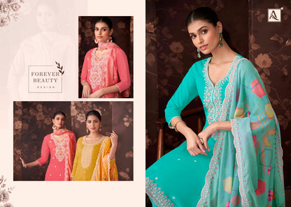 Alvina Alok Zam Cotton Karachi Salwar Suits Exporter