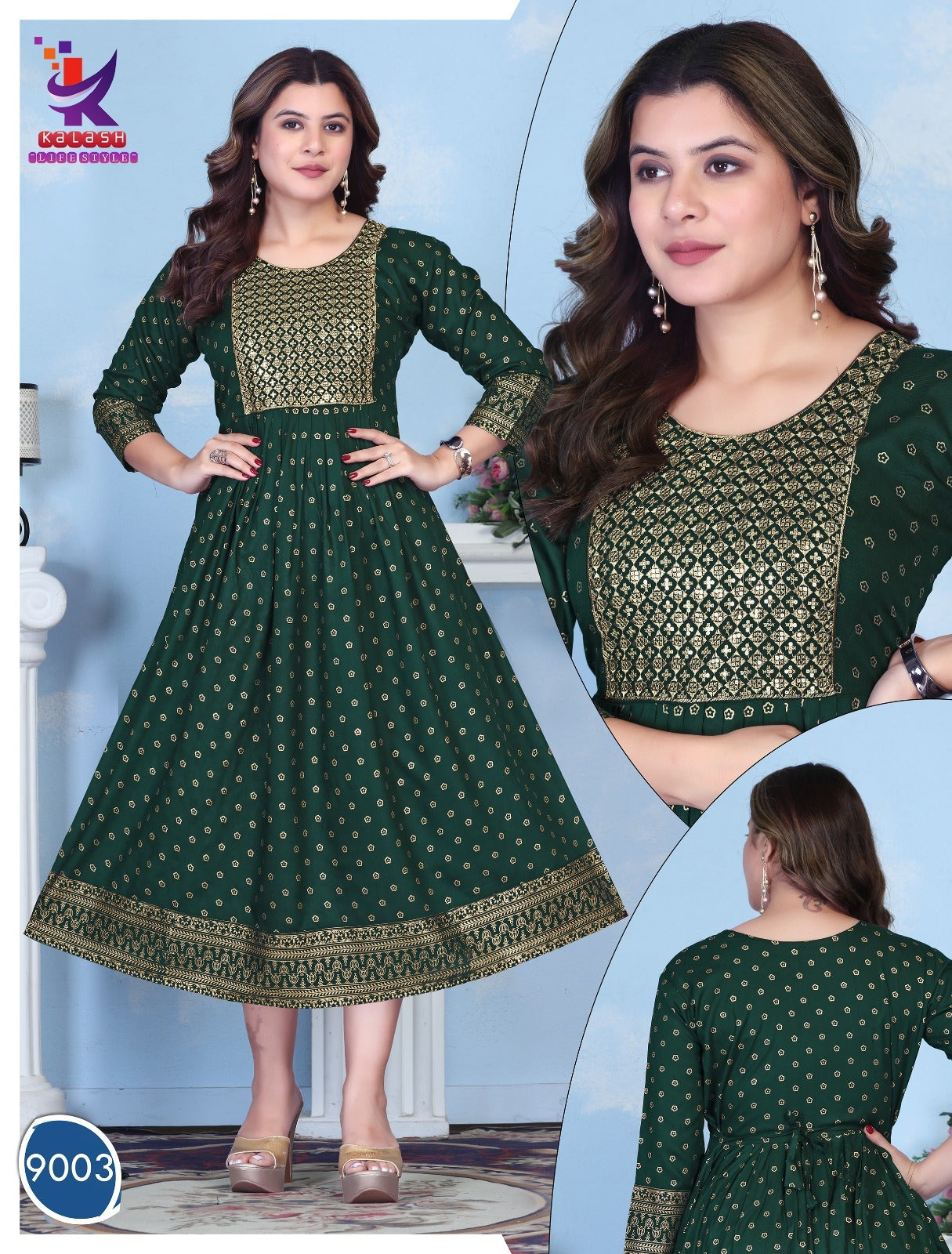Always Bindaas Mlm Kalash Lifestyle Rayon 14Kg Anarkali Kurtis Supplier India