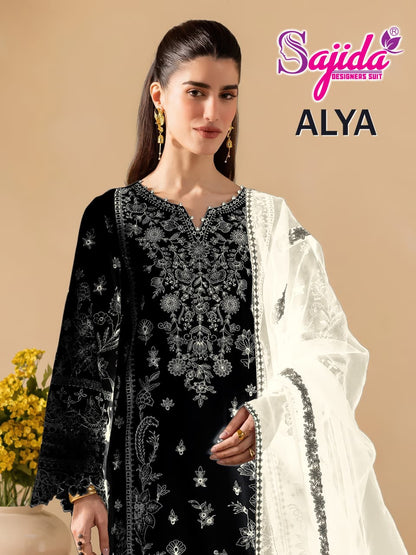 Alya 1115 Sajida Georgette Pakistani Salwar Suits Wholesaler Ahmedabad