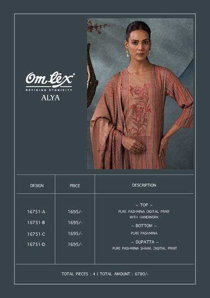 Alya Omtex Pashmina Suits Exporter Gujarat