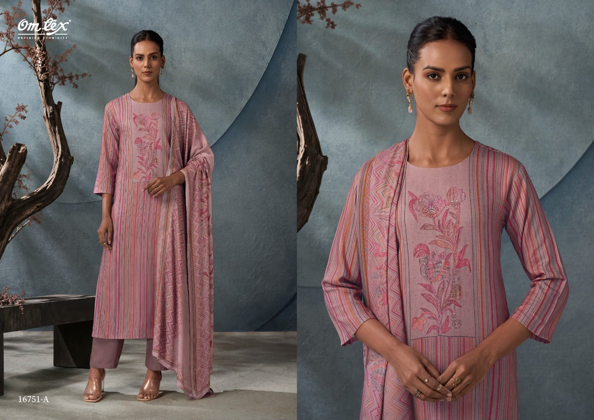 Alya Omtex Pashmina Suits Exporter Gujarat